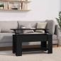 Preview: ARDEBO.de - Couchtisch Schwarz 101x49x52 cm Holzwerkstoff