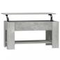 Preview: Couchtisch Betongrau 101x49x52 cm Holzwerkstoff