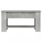 Preview: Couchtisch Betongrau 101x49x52 cm Holzwerkstoff