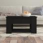 Preview: Couchtisch Schwarz 79x49x41 cm Holzwerkstoff