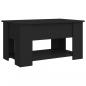 Preview: Couchtisch Schwarz 79x49x41 cm Holzwerkstoff