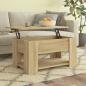 Preview: ARDEBO.de - Couchtisch Sonoma-Eiche 79x49x41 cm Holzwerkstoff