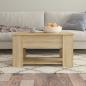 Preview: Couchtisch Sonoma-Eiche 79x49x41 cm Holzwerkstoff