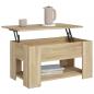 Preview: Couchtisch Sonoma-Eiche 79x49x41 cm Holzwerkstoff