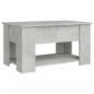 Preview: Couchtisch Betongrau 79x49x41 cm Holzwerkstoff