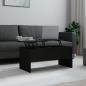 Preview: ARDEBO.de - Couchtisch Schwarz 102x50,5x46,5 cm Holzwerkstoff