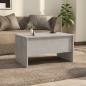 Preview: Couchtisch Betongrau 80x50x42,5 cm Holzwerkstoff