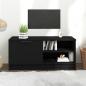 Preview: ARDEBO.de - TV-Schrank Schwarz 80x35x36,5 cm Holzwerkstoff