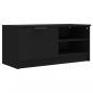 Preview: TV-Schrank Schwarz 80x35x36,5 cm Holzwerkstoff