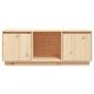 Preview: TV-Schrank 110,5x35x44 cm Massivholz Kiefer