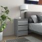 Preview: ARDEBO.de - Nachttische 2 Stk. Grau Sonoma 40x35x62,5 cm Holzwerkstoff