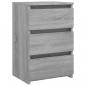 Preview: Nachttische 2 Stk. Grau Sonoma 40x35x62,5 cm Holzwerkstoff