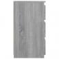 Preview: Nachttische 2 Stk. Grau Sonoma 40x35x62,5 cm Holzwerkstoff