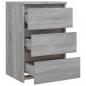 Preview: Nachttische 2 Stk. Grau Sonoma 40x35x62,5 cm Holzwerkstoff