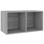 Preview: Schallplatten-Box Grau Sonoma 71x34x36cm Holzwerkstoff