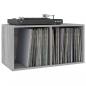 Preview: Schallplatten-Box Grau Sonoma 71x34x36cm Holzwerkstoff