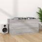 Preview: Schallplatten-Box Grau Sonoma 71x34x36cm Holzwerkstoff