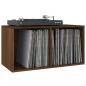 Preview: Schallplatten-Box Braun Eiche-Optik 71x34x36 cm Holzwerkstoff