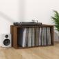 Preview: Schallplatten-Box Braun Eiche-Optik 71x34x36 cm Holzwerkstoff