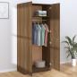 Preview: Kleiderschrank Braun Eichen-Optik 90x52x200 cm Holzwerkstoff