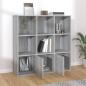 Preview: Bücherschrank Grau Sonoma 98x30x98 cm