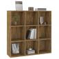 Preview: Bücherschrank Räuchereiche 98x29x97,5 cm