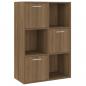 Preview: Lagerschrank Braun Eichen-Optik 60x29,5x90 cm