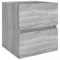 Preview: Waschbeckenschrank Grau Sonoma 41x38,5x45 cm Holzwerkstoff