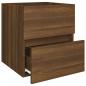 Preview: Waschbeckenschrank Braun Eiche 41x38,5x45 cm Holzwerkstoff