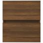 Preview: Waschbeckenschrank Braun Eiche 41x38,5x45 cm Holzwerkstoff