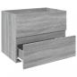 Preview: Waschbeckenunterschrank Grau Sonoma 60x38,5x45 cm Holzwerkstoff