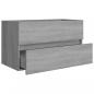 Preview: Waschbeckenschrank Grau Sonoma 80x38,5x45 cm Holzwerkstoff