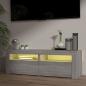 Preview: TV-Schrank mit LED-Leuchten Grau Sonoma 120x35x40 cm