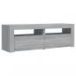 Preview: TV-Schrank mit LED-Leuchten Grau Sonoma 120x35x40 cm