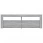 Preview: TV-Schrank mit LED-Leuchten Grau Sonoma 120x35x40 cm