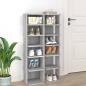 Preview: ARDEBO.de - Schuhregale 2 Stk. Grau Sonoma 27,5x27x102 cm Holzwerkstoff