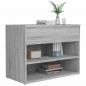 Preview: Schuhbank Grau Sonoma 60x30x45 cm Holzwerkstoff