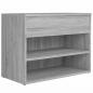 Preview: Schuhbank Grau Sonoma 60x30x45 cm Holzwerkstoff