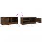 Preview: TV-Schrank Braun Ereiche 80x35x36,5 cm Holzwerkstoff