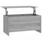 Preview: Couchtisch Grau Sonoma 102x55,5x52,5 cm Holzwerkstoff