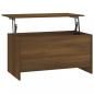 Preview: Couchtisch Braun Eichen-Optik 102x55,5x52,5 cm Holzwerkstoff