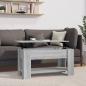 Preview: ARDEBO.de - Couchtisch Grau Sonoma 101x49x52 cm Holzwerkstoff