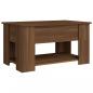 Preview: Couchtisch Braun Eichen-Optik 79x49x41 cm Holzwerkstoff