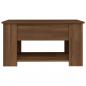 Preview: Couchtisch Braun Eichen-Optik 79x49x41 cm Holzwerkstoff