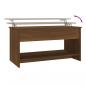 Preview: Couchtisch Braun Eichen-Optik 102x50x52,5 cm Holzwerkstoff