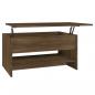 Preview: Couchtisch Braun Eichen-Optik 80x50x40 cm Holzwerkstoff