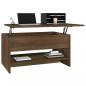 Preview: Couchtisch Braun Eichen-Optik 80x50x40 cm Holzwerkstoff