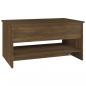 Preview: Couchtisch Braun Eichen-Optik 80x50x40 cm Holzwerkstoff