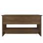 Preview: Couchtisch Braun Eichen-Optik 80x50x40 cm Holzwerkstoff