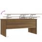 Preview: Couchtisch Braun Eichen-Optik 102x50,5x46,5 cm Holzwerkstoff